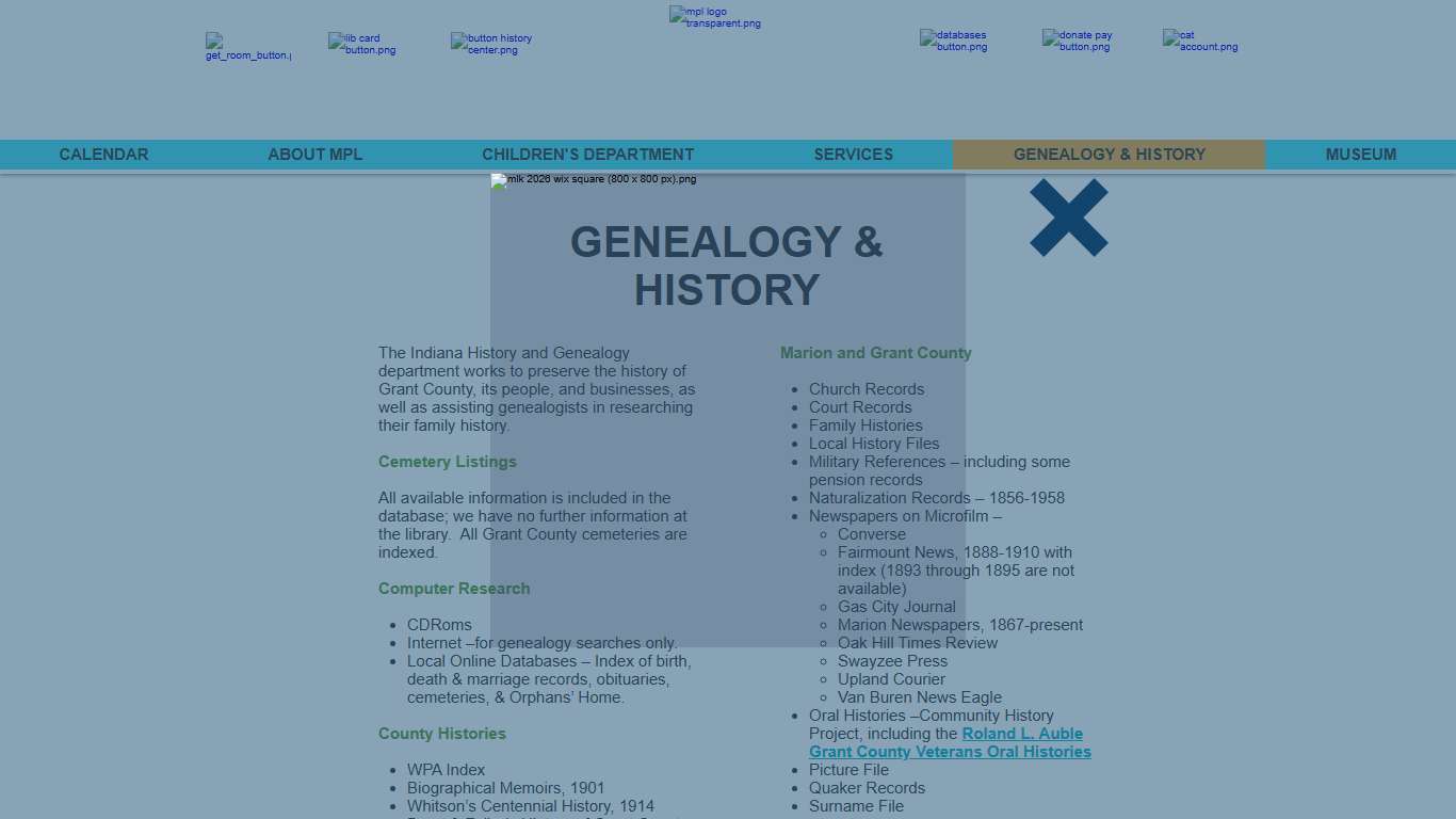 GENEALOGY & HISTORY | MPL Indiana